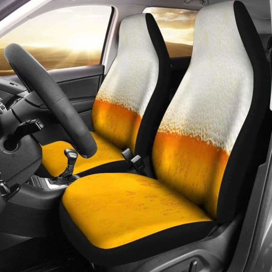 Beer Foam Car Seat Covers 195016 - YourCarButBetter