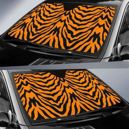 Bengal Tigers Skin Print Pattern Car Auto Sun Shades 172609 - YourCarButBetter