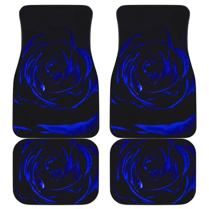 Best Gift Ideas Blue Rose Bush Floral Lovers Car Floor Mats 211101 - YourCarButBetter