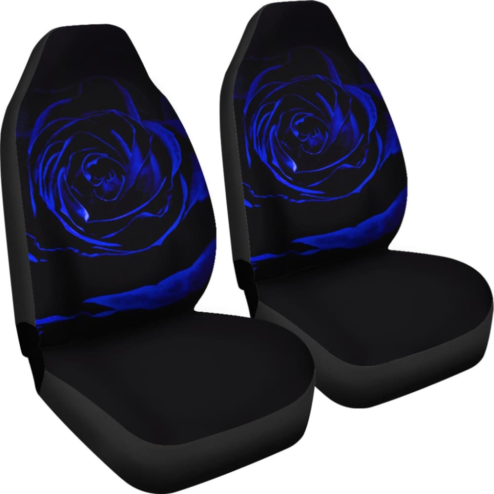 Best Gift Ideas Blue Rose Bush Floral Lovers Car Seat Covers 211101 - YourCarButBetter