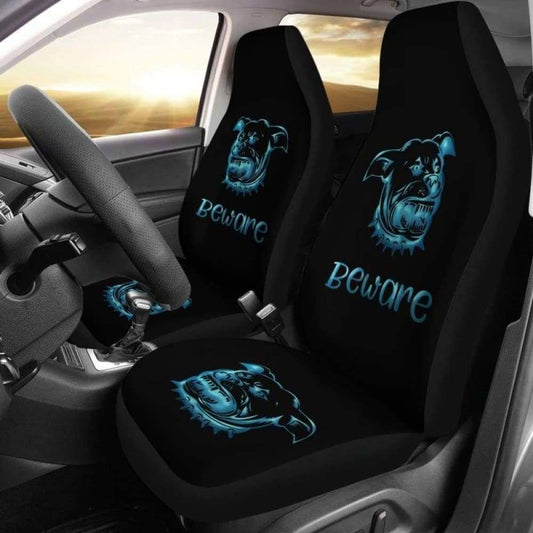 Beware Of Pitbull Car Seat Cover 113510