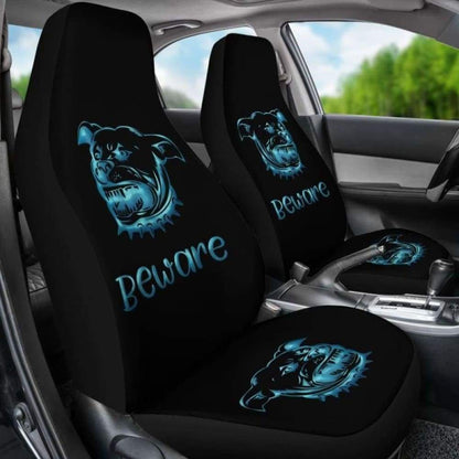 Beware Of Pitbull Car Seat Cover 113510