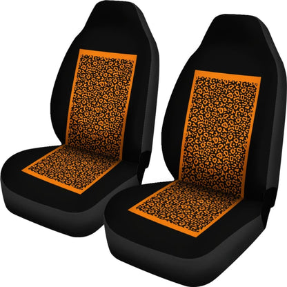 Black And Brown Leopard Skin Print Car Seat Covers 211504 - YourCarButBetter
