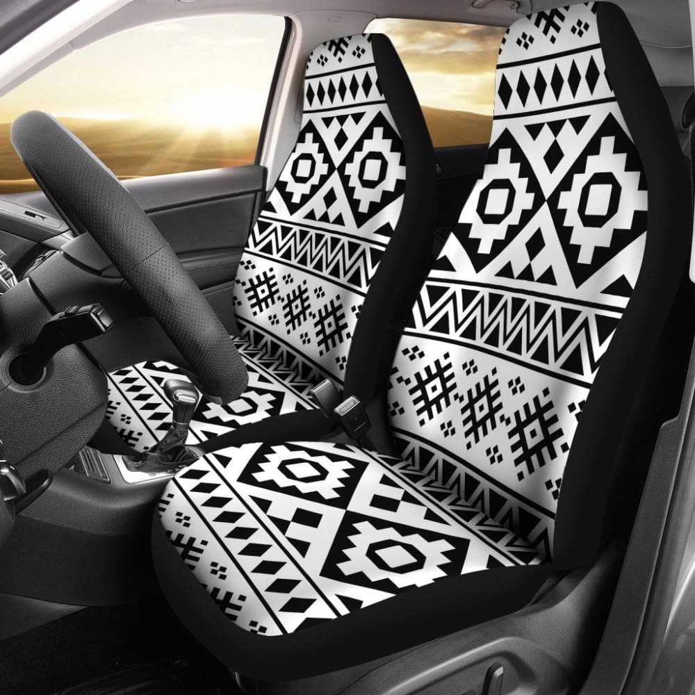 Black And White Aztec Car Seat Covers 174510 - YourCarButBetter