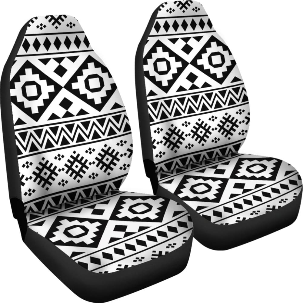 Black And White Aztec Car Seat Covers 174510 - YourCarButBetter