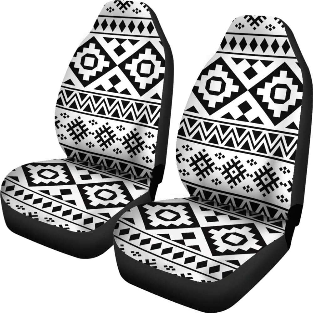 Black And White Aztec Car Seat Covers 174510 - YourCarButBetter