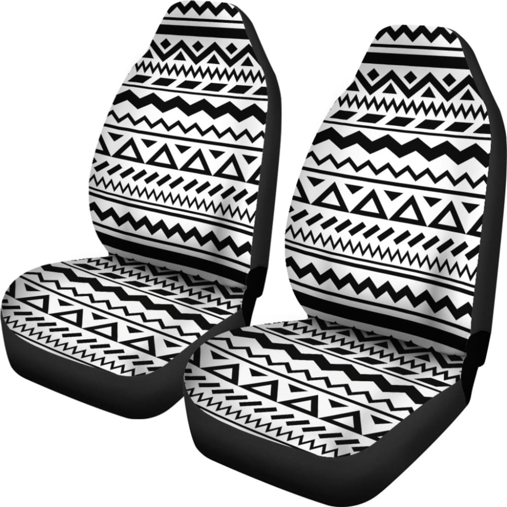 Black And White Aztec Design Car Seat Covers 174510 - YourCarButBetter
