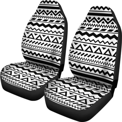 Black And White Aztec Design Car Seat Covers 174510 - YourCarButBetter