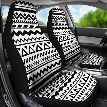 Black And White Aztec Design Car Seat Covers 174510 - YourCarButBetter