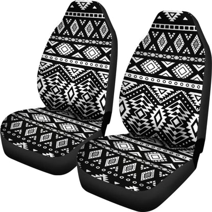Black And White Aztec Design Car Seat Covers 174510 - YourCarButBetter