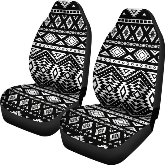 Black And White Aztec Design Car Seat Covers 174510 - YourCarButBetter