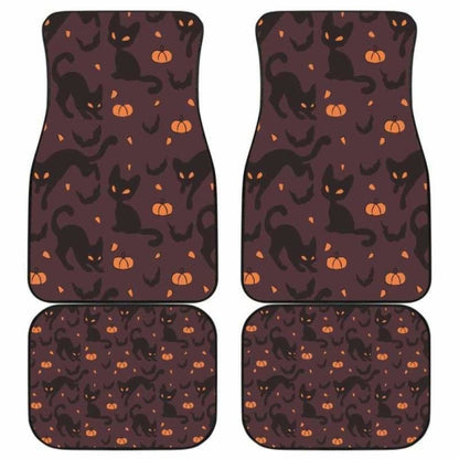 Black Cats Halloween Car Floor Mats 102802 - YourCarButBetter