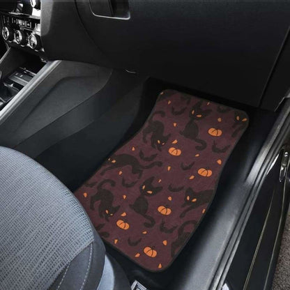 Black Cats Halloween Car Floor Mats 102802 - YourCarButBetter