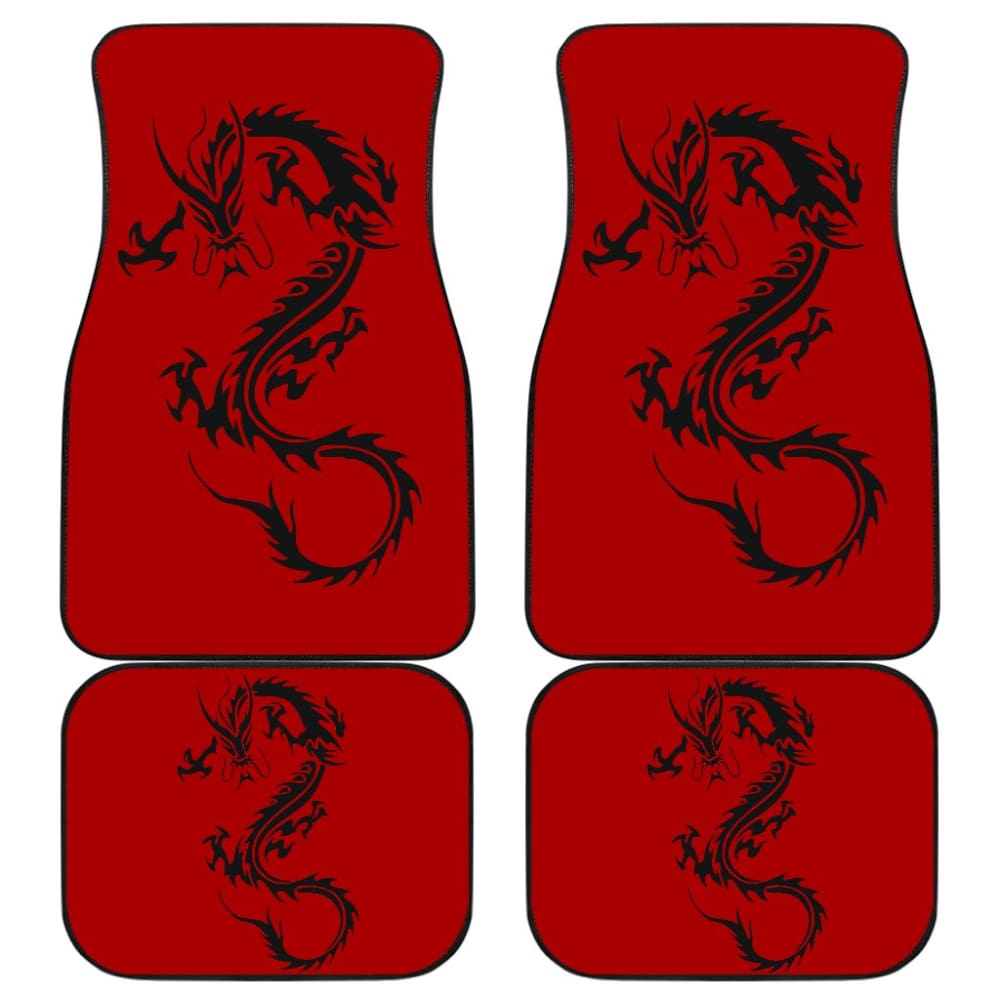 Black Chinese Dragon Amazing Car Floor Mats 211803 - YourCarButBetter