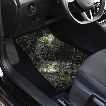 Black Crappie In The Net Fishing Car Floor Mats 182417 - YourCarButBetter