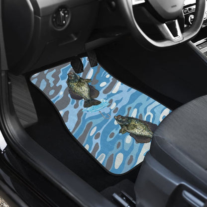 Black Crappie On The Water Fishing Car Floor Mats 182417 - YourCarButBetter