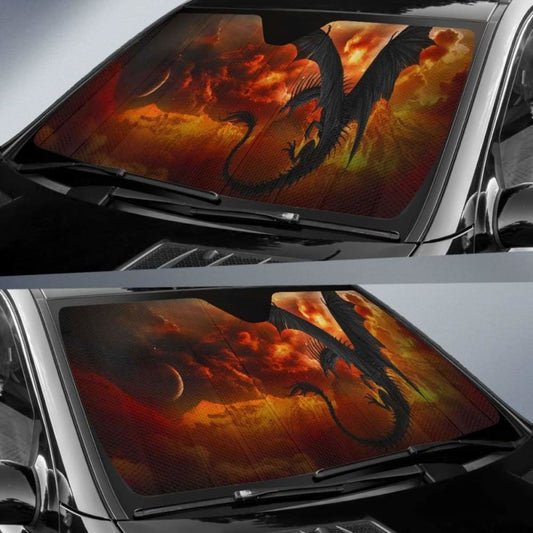 Black Dragon Sun Shade amazing best gift ideas 172609 - YourCarButBetter