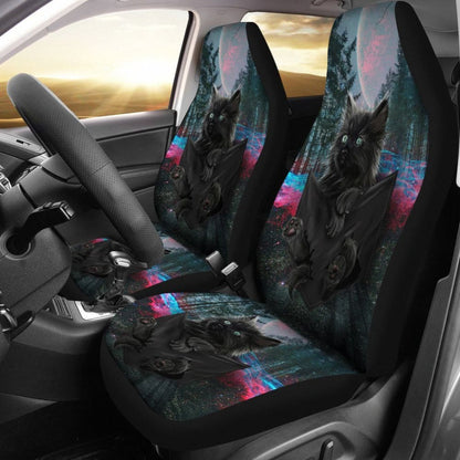 Black Kittie Cat Car Seat Covers 094209 - YourCarButBetter