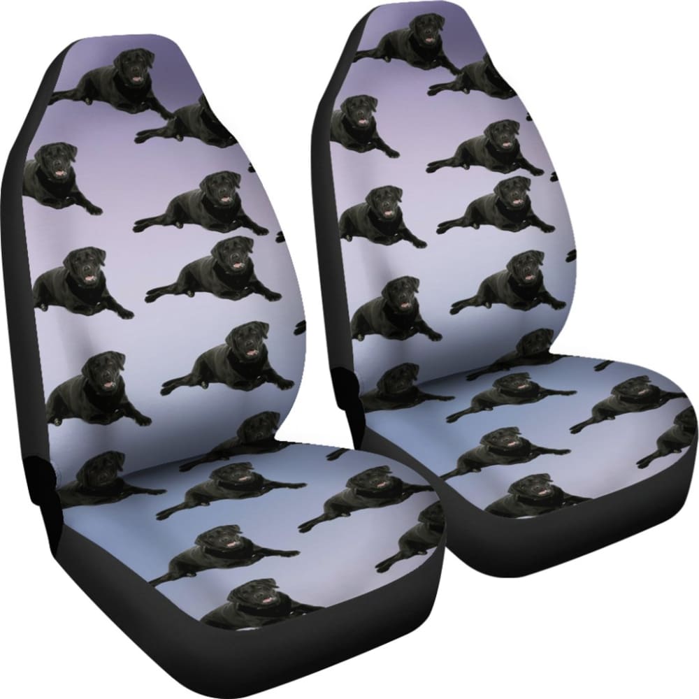 Black Lab Car Seat Cover 174510 - YourCarButBetter