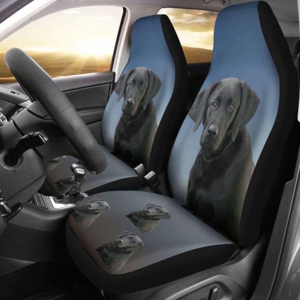 Black Labrador Car Seat Covers 181703 - YourCarButBetter