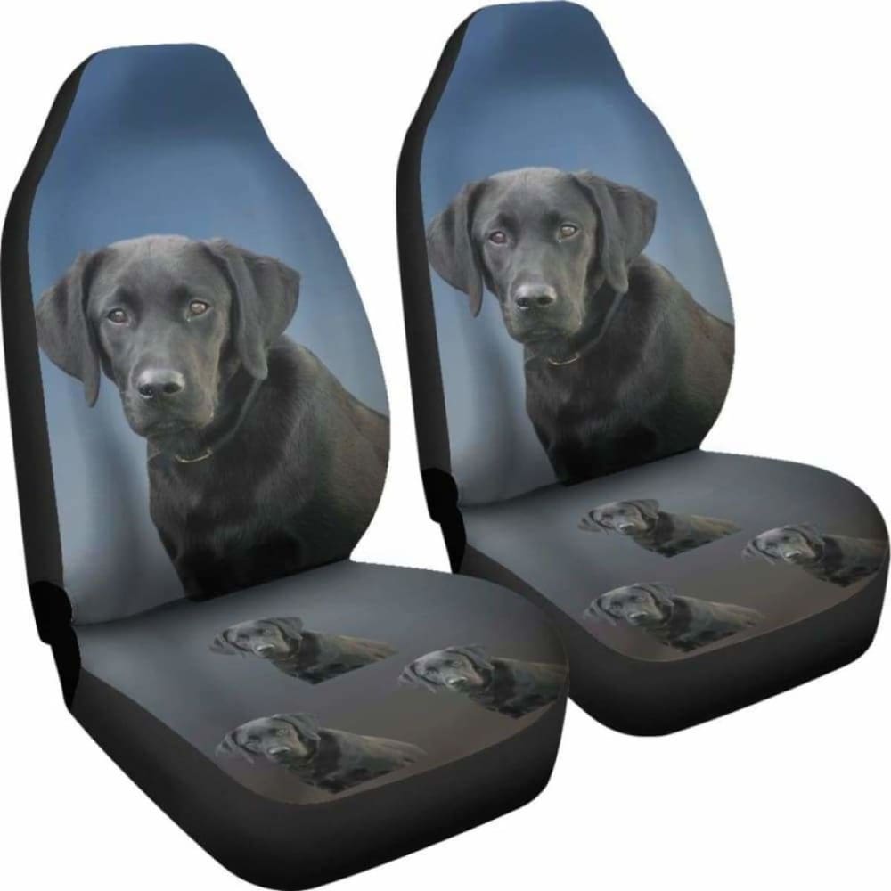 Black Labrador Car Seat Covers 181703 - YourCarButBetter