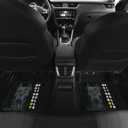 Black Legend Mother of Pitbulls Car Floor Mats 210501 - YourCarButBetter