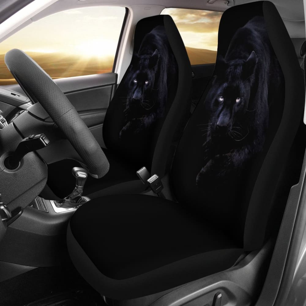 Black Panther Always On Your Side Car Seat Covers 212601 - YourCarButBetter
