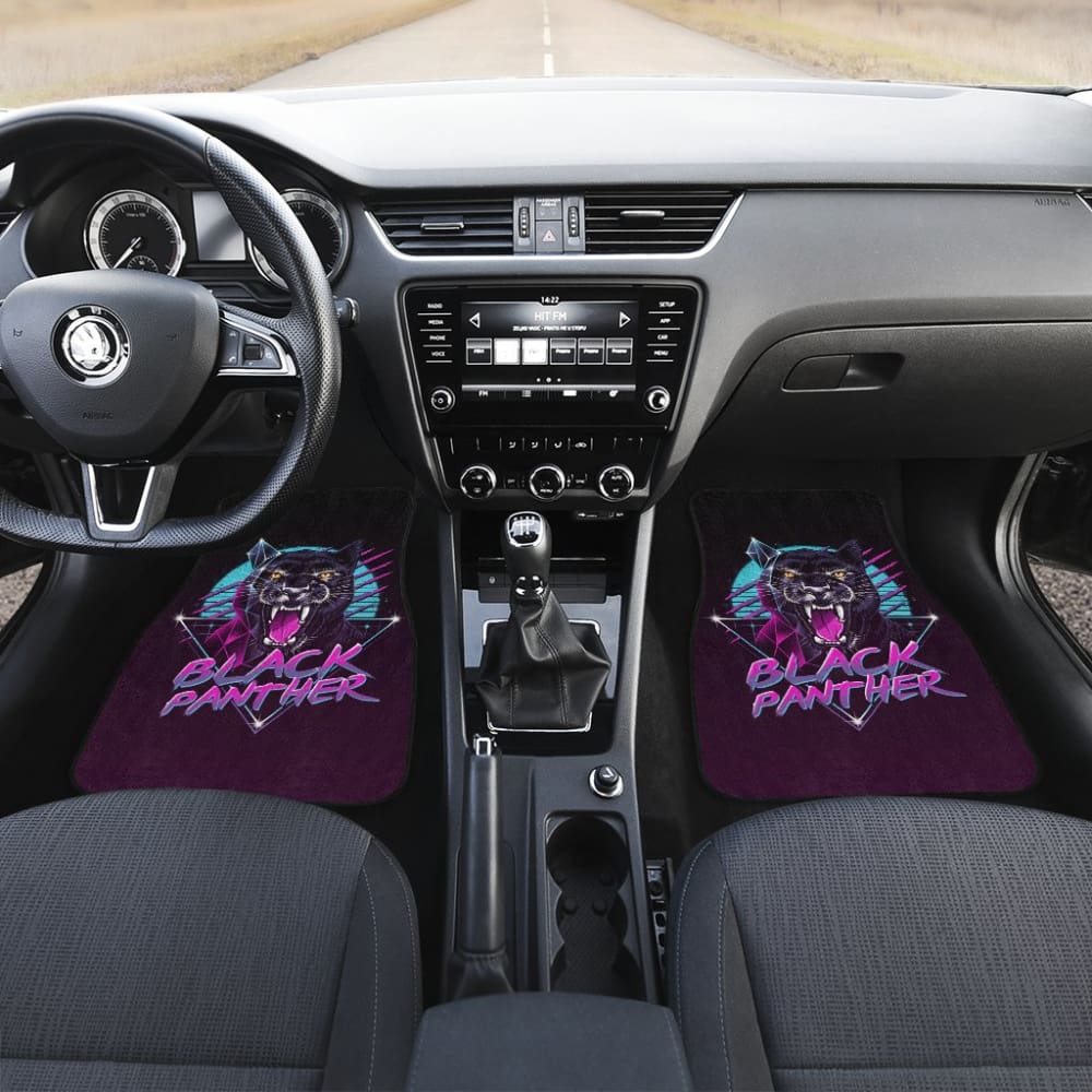 Black Panther Purple Awesome Poly Car Floor Mats 212601 - YourCarButBetter