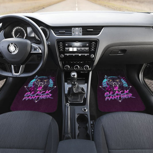 Black Panther Purple Awesome Poly Car Floor Mats 212601 - YourCarButBetter