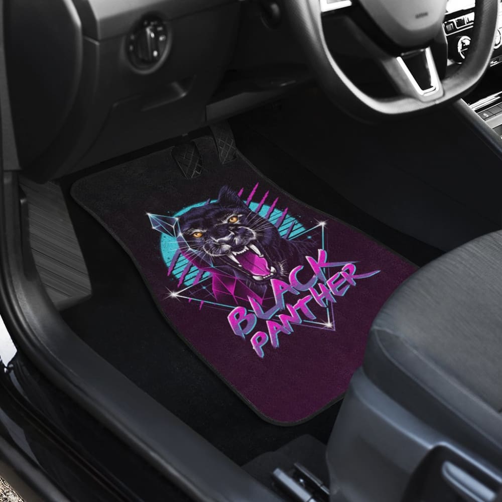Black Panther Purple Awesome Poly Car Floor Mats 212601 - YourCarButBetter