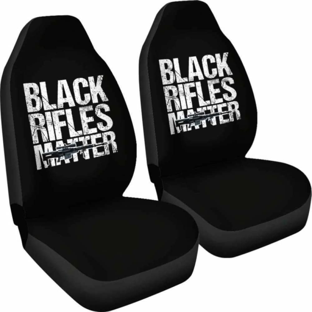 Black Rifles Matter Amendment Car Seat Covers 154813 - YourCarButBetter