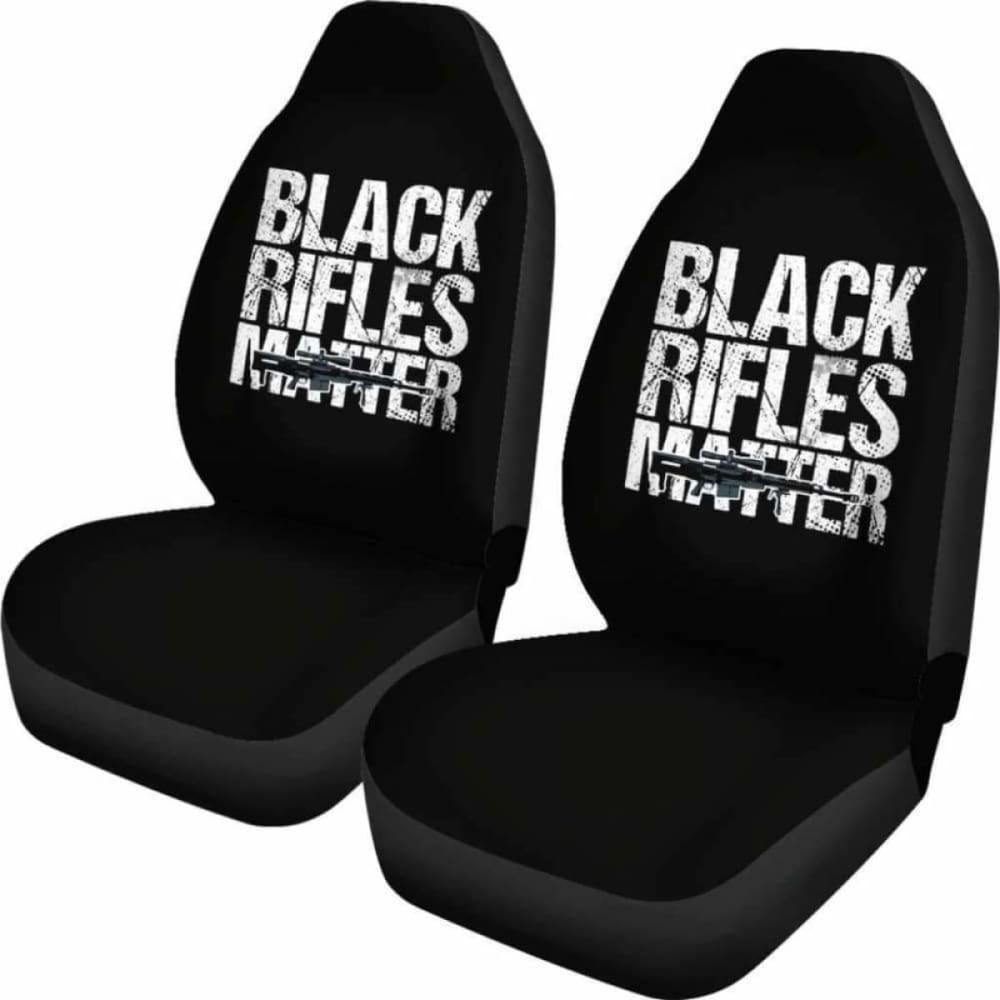 Black Rifles Matter Amendment Car Seat Covers 154813 - YourCarButBetter
