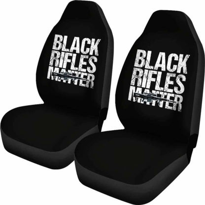 Black Rifles Matter Amendment Car Seat Covers 154813 - YourCarButBetter