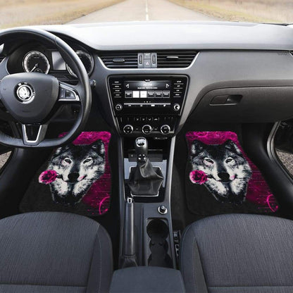 Black Rose Wolf Car Floor Mats for Lovers 212602