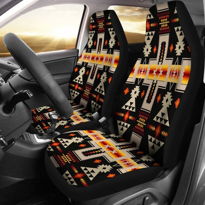 Black Tribe Design Native American Car Seat Covers 093223 - YourCarButBetter