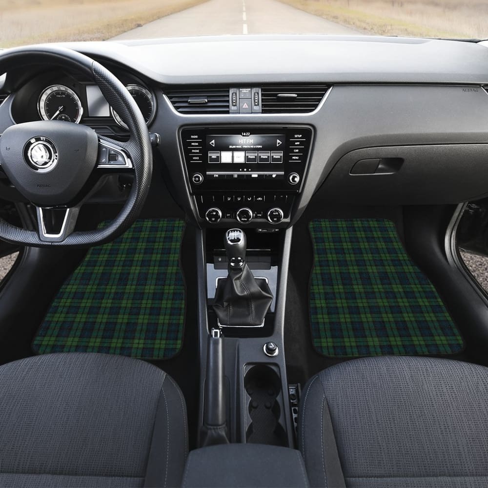 Black Watch Plaid Tartan Car Floor Mats 210201 - YourCarButBetter