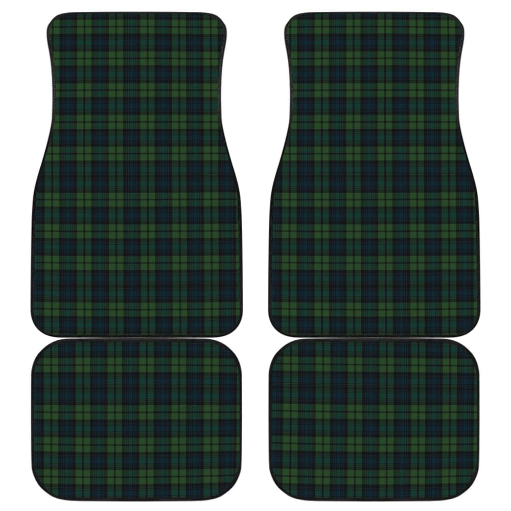 Black Watch Plaid Tartan Car Floor Mats 210201 - YourCarButBetter