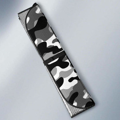 Black White Camo Camouflage Pattern Car Auto Sun Shades 172609 - YourCarButBetter