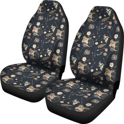 Black With Boho Dreamcatcher Pattern Car Seat Covers 102918 - YourCarButBetter