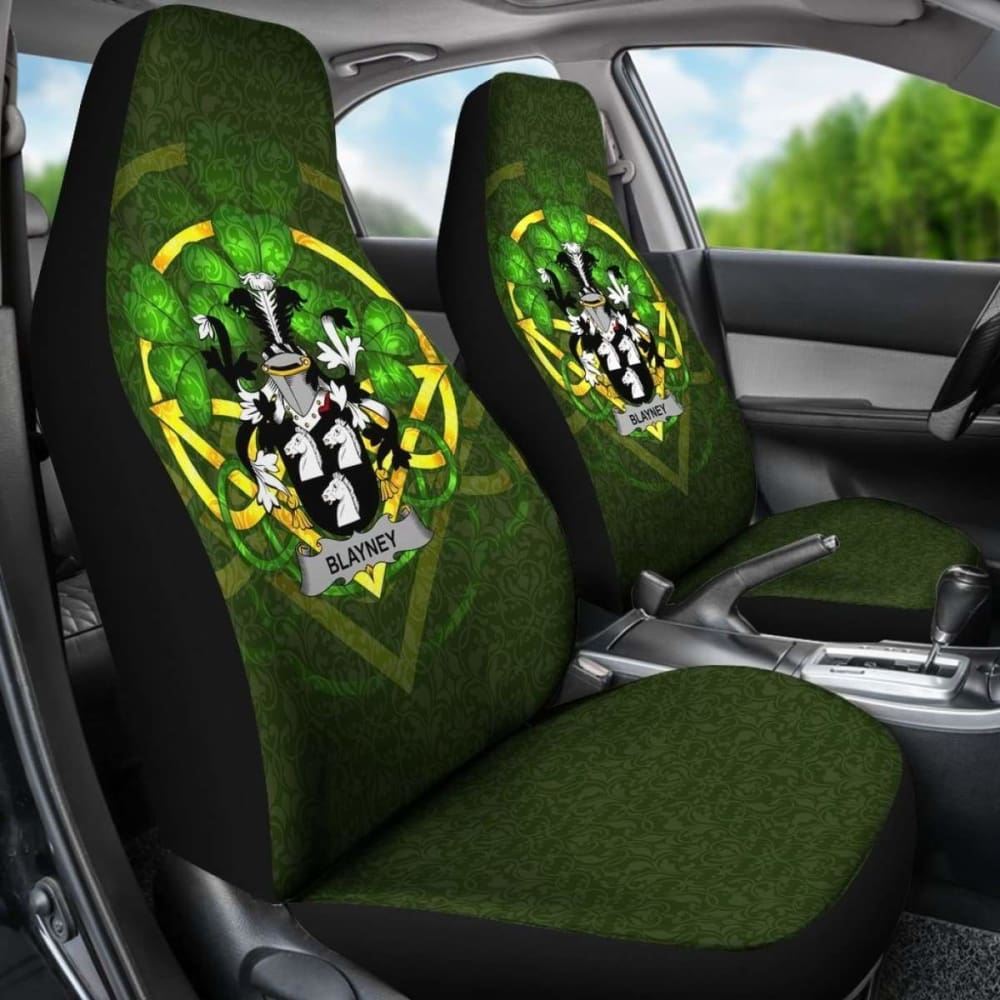 Blayney Ireland Car Seat Cover Celtic Shamrock (Set Of Two) 154230 - YourCarButBetter