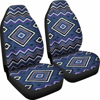 Blue Aztec Car Seat Covers 110424 - YourCarButBetter