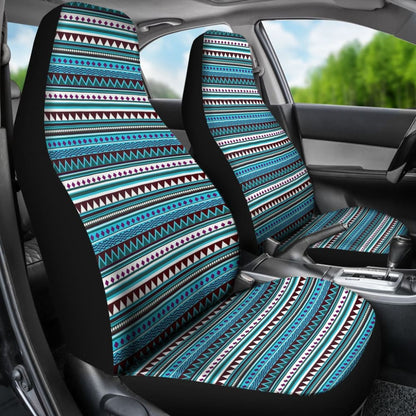 Blue Aztec Pattern Car Seat Covers 211001 - YourCarButBetter