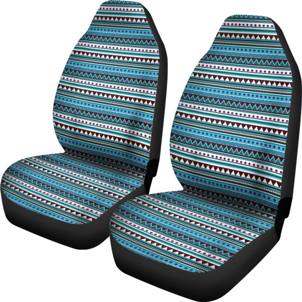 Blue Aztec Pattern Car Seat Covers 211001 - YourCarButBetter