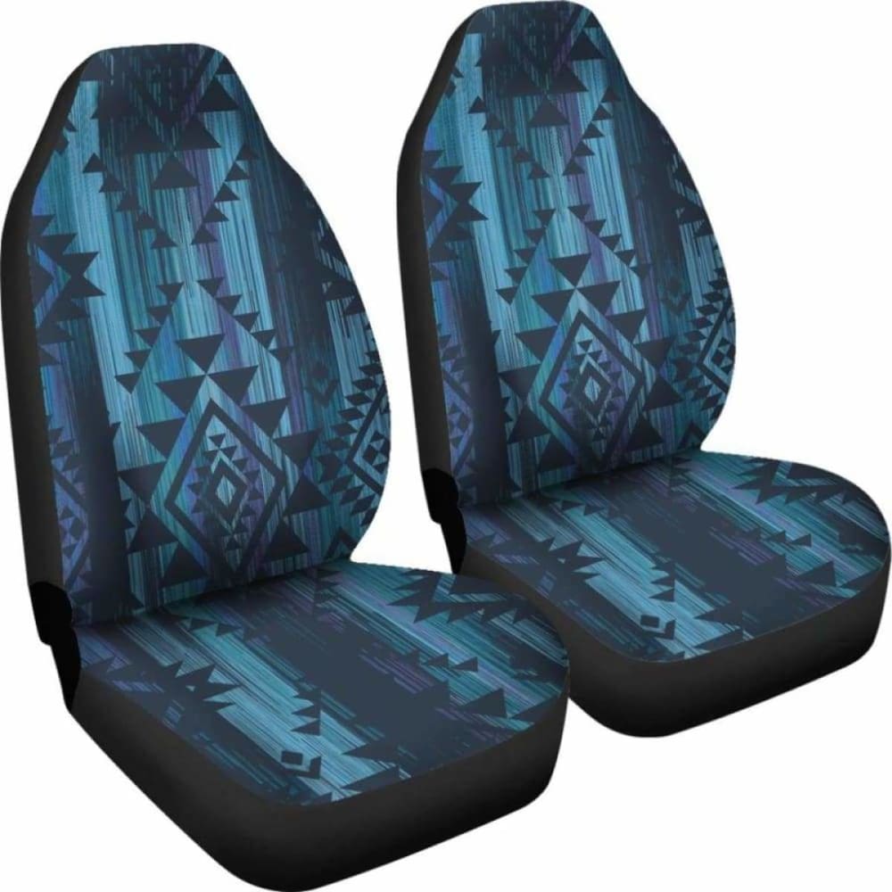 Blue Boho Aztec Streaks Car Seat Covers 105905 - YourCarButBetter