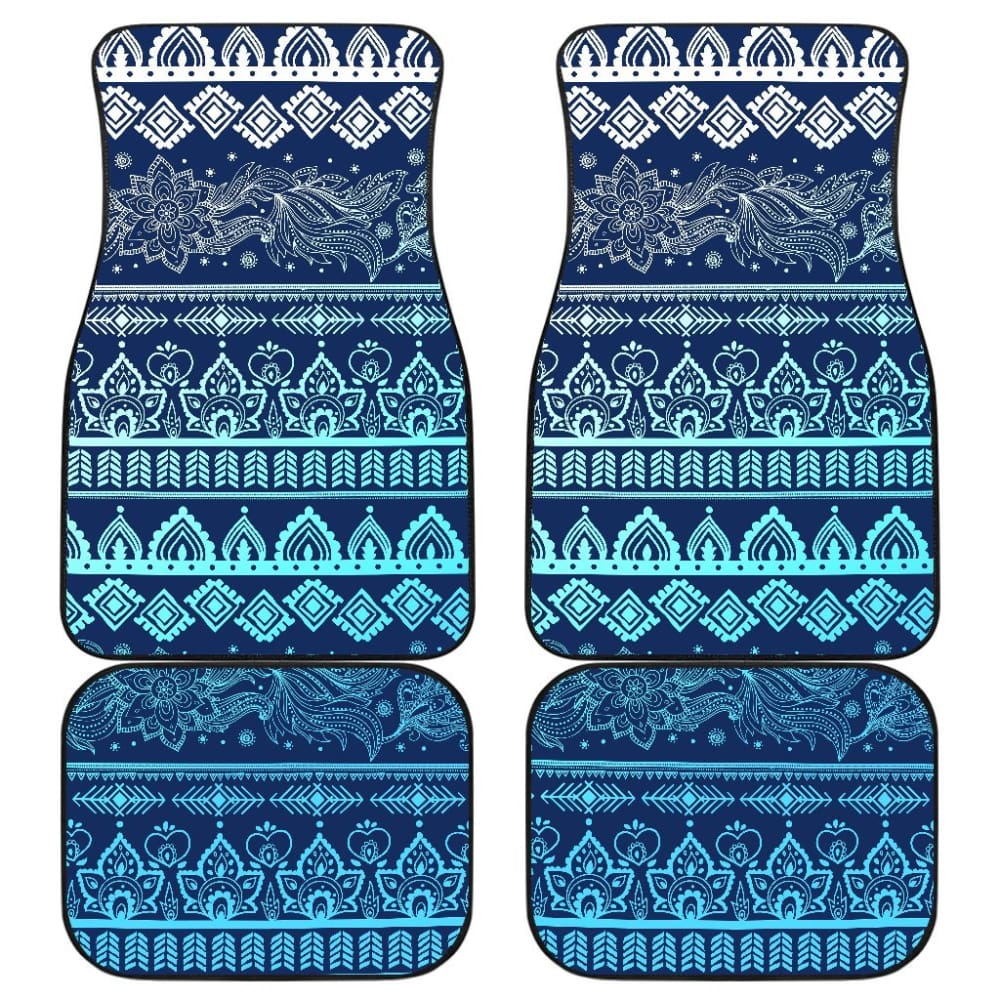 Blue Boho Car Floor Mats 094209 - YourCarButBetter