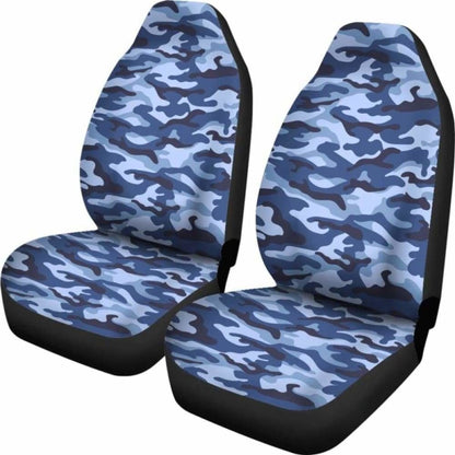 Blue Camouflage Car Seat Covers 112608
