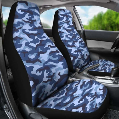 Blue Camouflage Car Seat Covers 112608