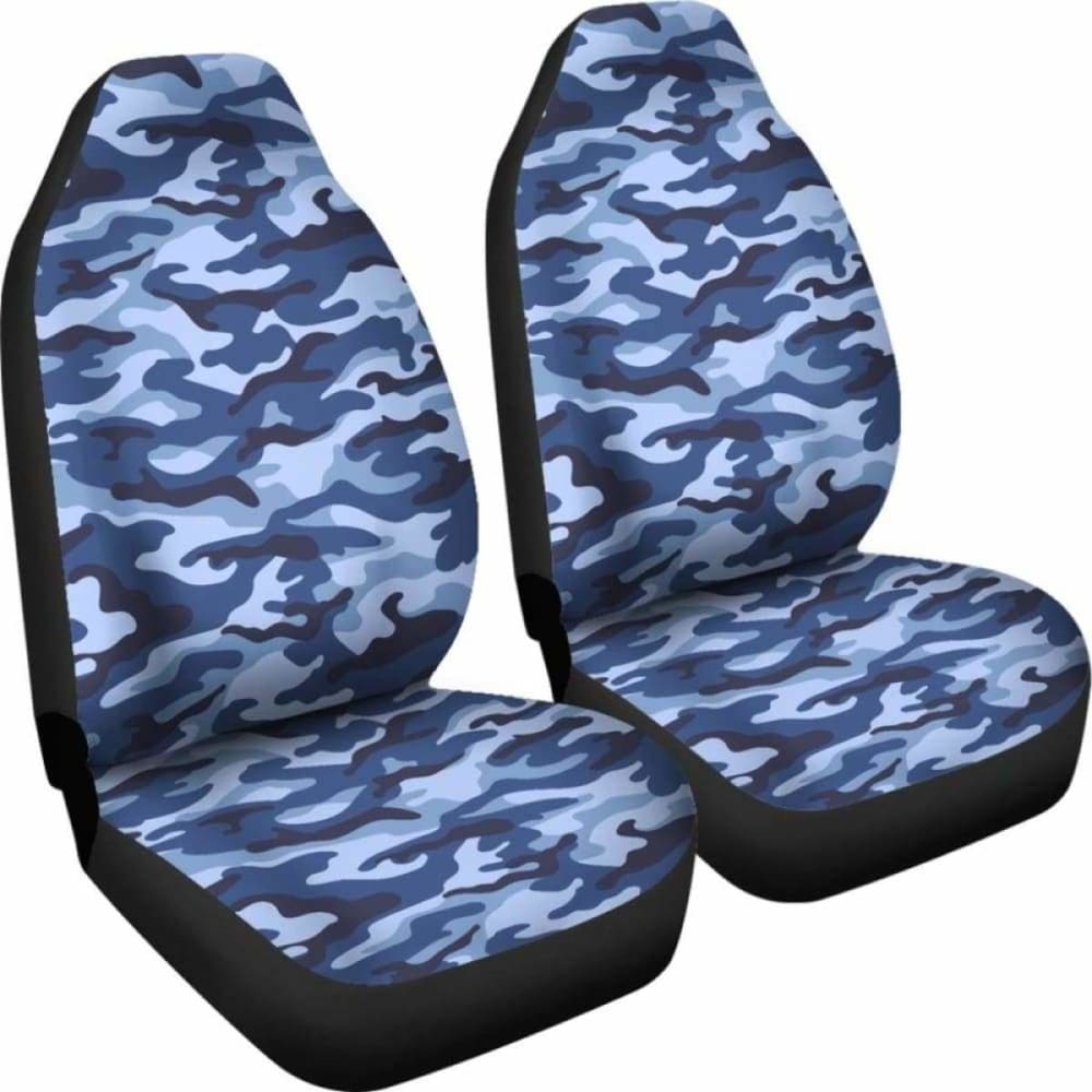 Blue Camouflage Car Seat Covers 112608