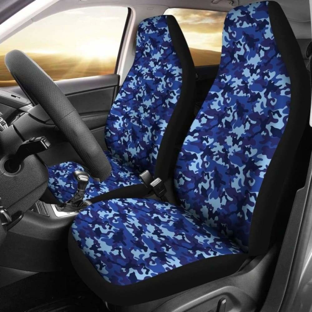 Blue Camouflage Car Seat Covers Camo 112608