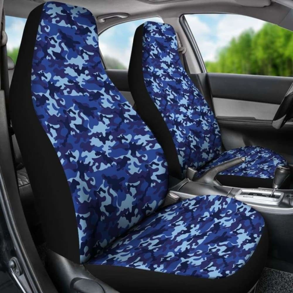 Blue Camouflage Car Seat Covers Camo 112608